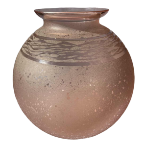 Manufacture SCHNEIDER art deco vase in engraved glass circa 1930