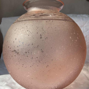 Manufacture SCHNEIDER vase art deco en verre gravée vers 1930