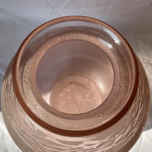 Manufacture SCHNEIDER vase art deco en verre gravée vers 1930