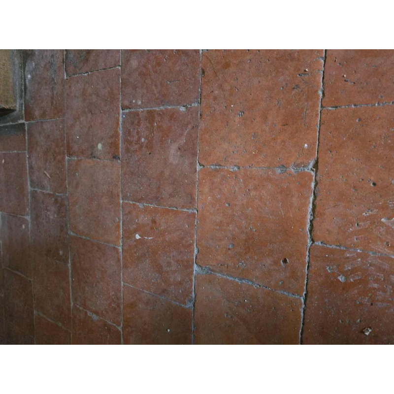 Tomettes anciennes, provenance Champagne, prix au M2, France 18ème siècle