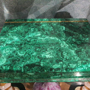 Boite monumentale en malachite, ca 1970