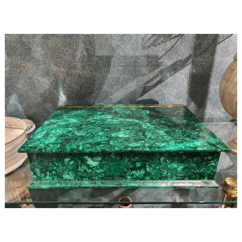 Boite monumentale en malachite, ca 1970