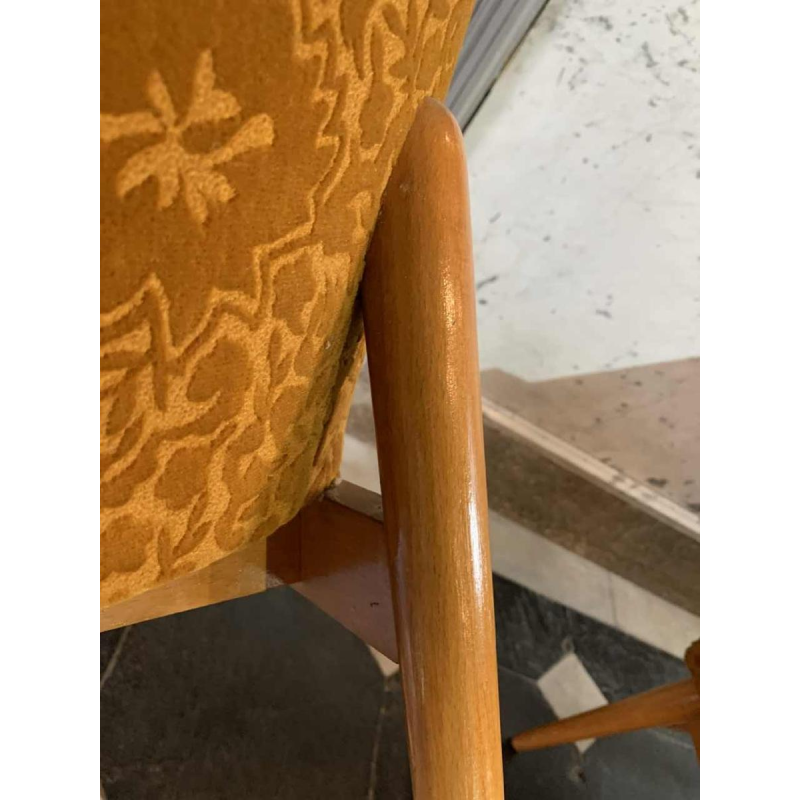 Pair of Vintage Armchairs, Perfect State, Czechoslovakia Design 1950s 1960s