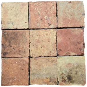 Antique terracotta floor tiles 'Tomettes' (sold by M2), 18th century