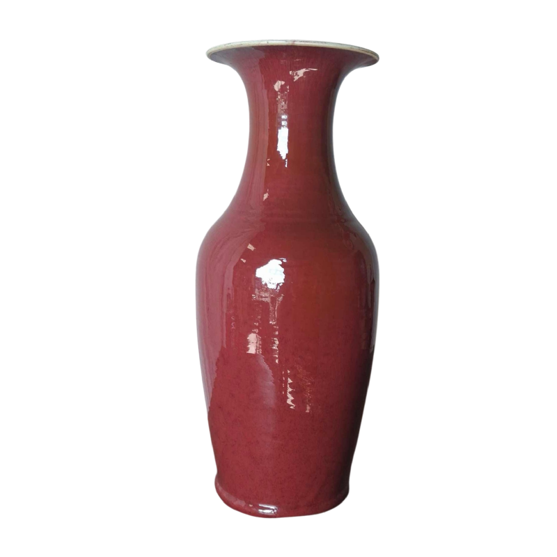 Vase 'Sang de boeuf' en céramique, Chine XIXe s