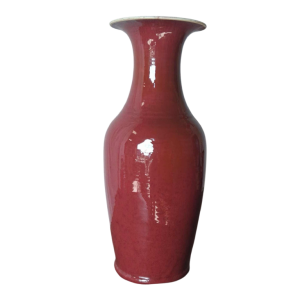 Vase 'Sang de boeuf' en céramique, Chine XIXe s