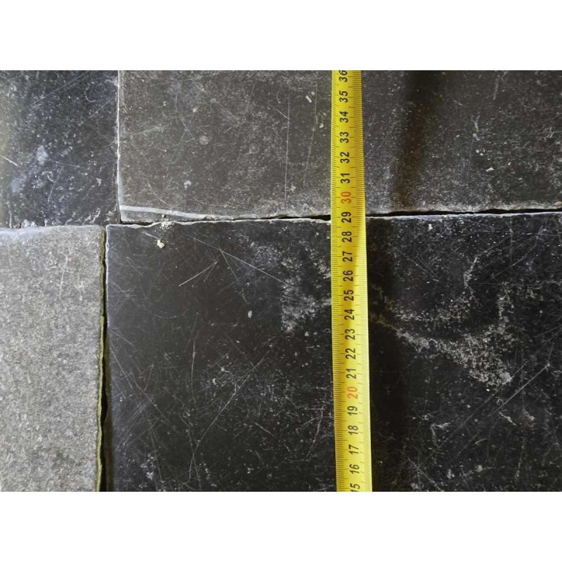 Antique blue and black stone paving from Belgium (sold by M2), 19th century