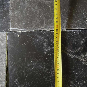 Antique blue and black stone paving from Belgium (sold by M2), 19th century