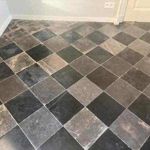 Antique blue and black stone paving from Belgium (sold by M2), 19th century