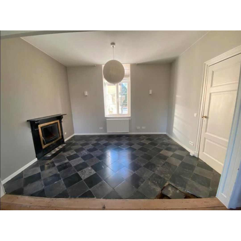 Antique blue and black stone paving from Belgium (sold by M2), 19th century