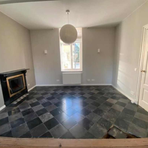 Antique blue and black stone paving from Belgium (sold by M2), 19th century