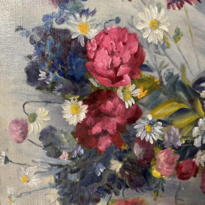 Lucien MARINGER (1903-1981) « Bloemen » schilderij olie op doek