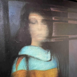 MACKOWIAK ERWIN 'Confidences féminines' tableau Pop'Art / Hyperréaliste belge, peintre huile sur toile, 1969