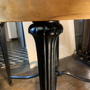 SUE ET MARE (attributed) Art Deco Inlaid Sycamore Ebony Side Table, 1920s