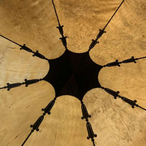 SUE ET MARE (attributed) Art Deco Inlaid Sycamore Ebony Side Table, 1920s