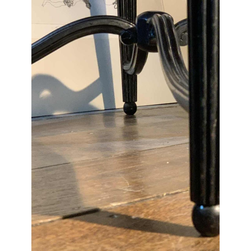 SUE ET MARE (attribué) Table d'appoint Art Déco Marquetée Sycomore Ebène, 1920s