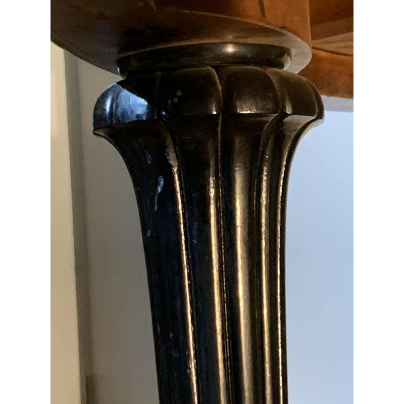 SUE ET MARE (toegeschreven) Art Deco ingelegde sycamore ebbenhouten bijzettafel