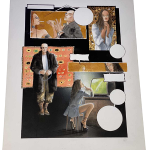 Marine de Sailly, original artwork erotic album “Les 100.000 femmes“ 2012