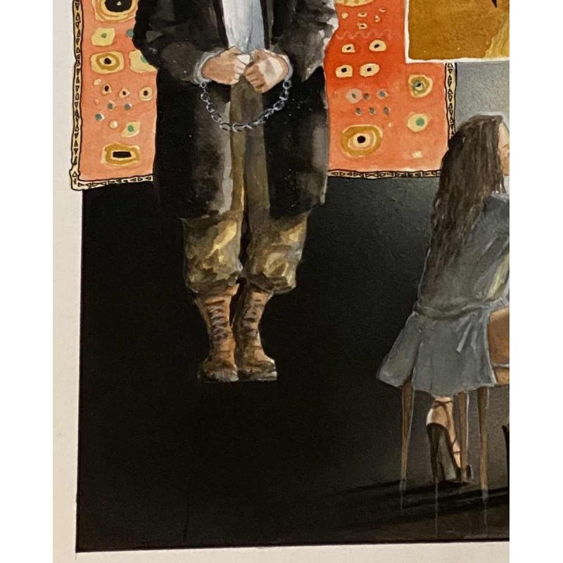 Marine de Sailly, planche originale album érotique “Les 100.000 femmes“ 2012