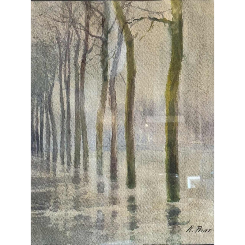 Renée PRINZ « Boulevard de la Meuse à Jambes Namur pendant les inondations 1920