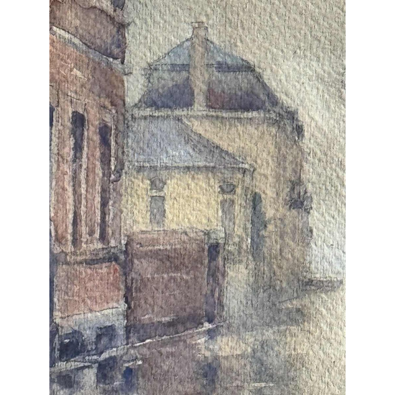 Renée PRINZ « Boulevard de la Meuse à Jambes Namur pendant les inondations 1920