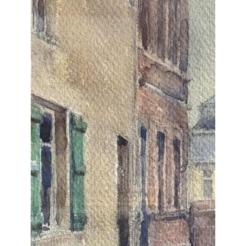 Renée PRINZ « Boulevard de la Meuse à Jambes Namur pendant les inondations 1920