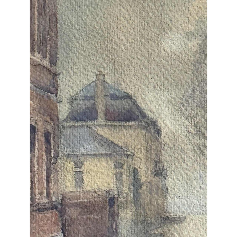 Renée PRINZ « Boulevard de la Meuse à Jambes Namur pendant les inondations 1920