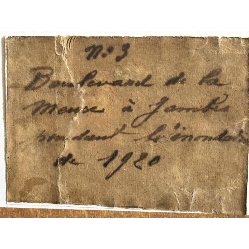 Renée PRINZ « Boulevard de la Meuse à Jambes Namur pendant les inondations 1920