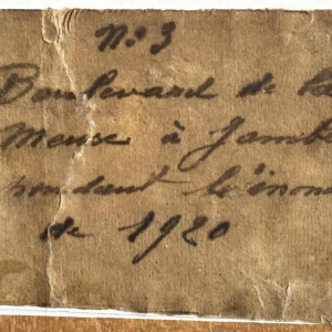 Renée PRINZ « Boulevard de la Meuse à Jambes Namur pendant les inondations 1920