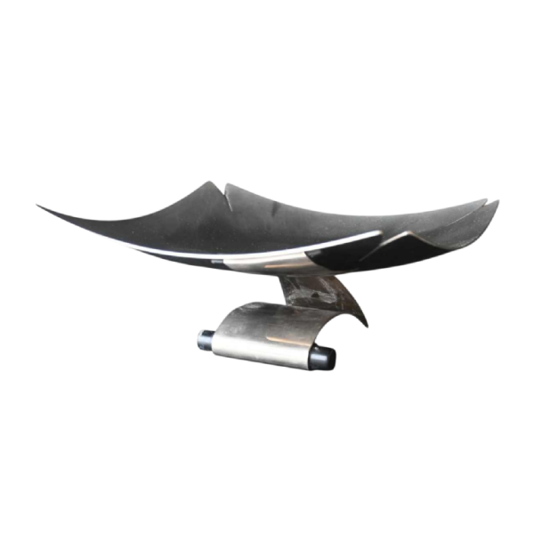 Lino Sabattini, modernist sculptural centrepiece in silver metal, Italy, 1970s