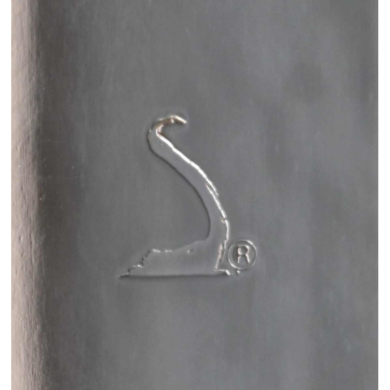 Lino Sabattini, centre de table moderniste sculptural en métal argenté, Italie 1970s