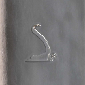 Lino Sabattini, centre de table moderniste sculptural en métal argenté, Italie 1970s