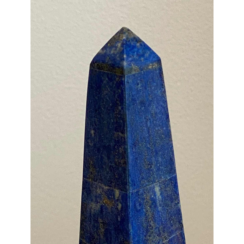 Sculpture “Obelisk” lapis lazuli & rhodochrosite, ca 1970