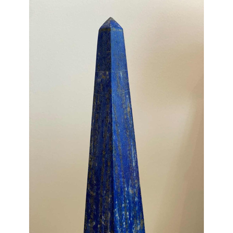 Sculpture 'Obélisque' en lapis lazuli & rhodochrosite, ca 1970