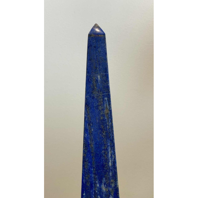 Sculptuur ‘Obelisk’ lapis lazuli & rhodochrosiet, ca 1970