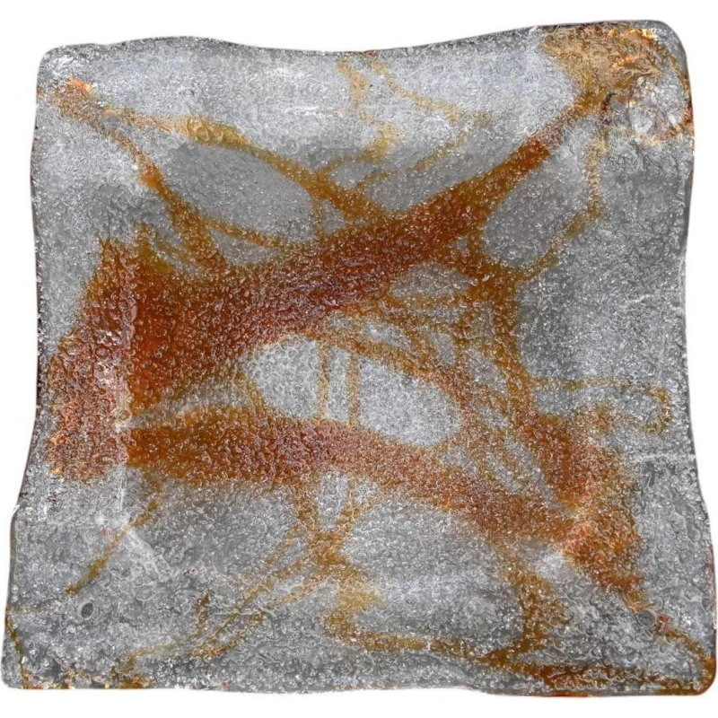 Toni Zuccheri pour Mazzega à Murano, paire d'appliques vintage en verre, 1970s