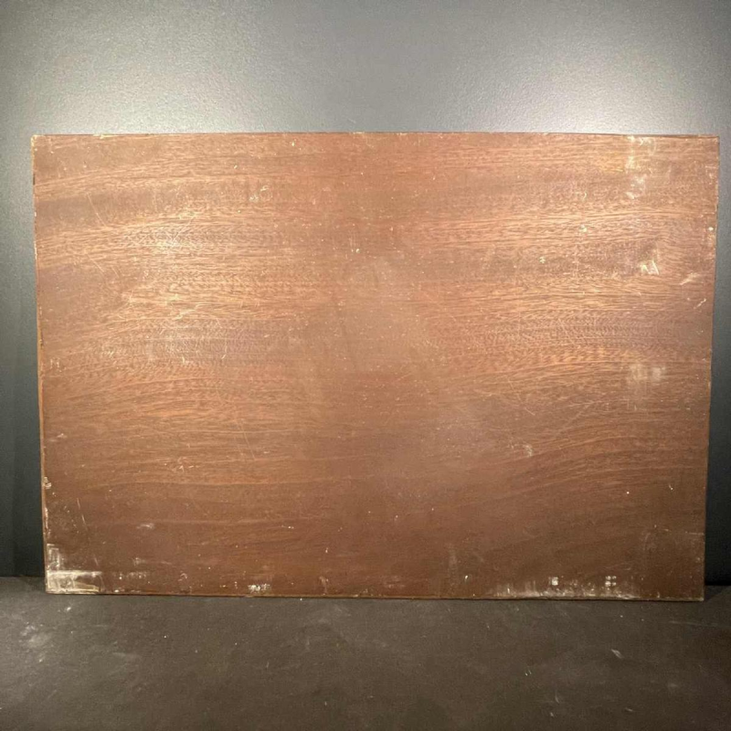 DELDERENNE LEON, Olieverfschilderij "Landschap meer besneeuwde bergen", ca. 1910