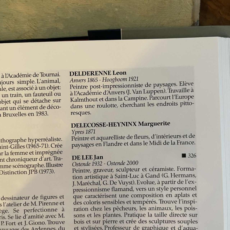 DELDERENNE LEON, Tableau Huile " Paysage lac montagnes enneige´es ", ca 1910