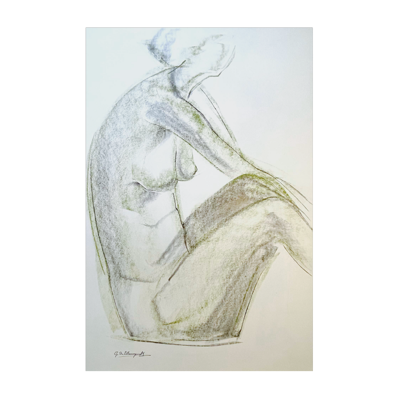 GEORGES (Géo) DE VLAMYNCK Nu de Femme Abstrait A'