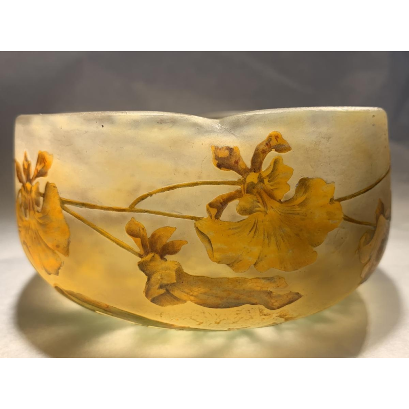 Coupe manufacture Daum à Nancy époque vers 1900