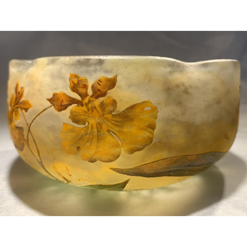 Coupe manufacture Daum à Nancy époque vers 1900