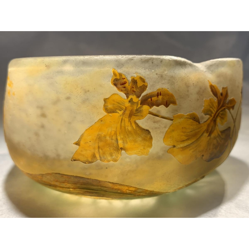 Coupe manufacture Daum à Nancy époque vers 1900