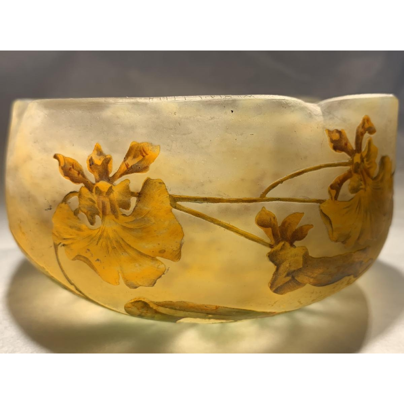 Coupe manufacture Daum à Nancy époque vers 1900