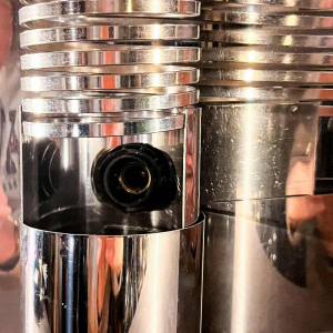 Pair of ' Spiral / Spring ' wall light sconces, chromed steel, Space Age ca 1970