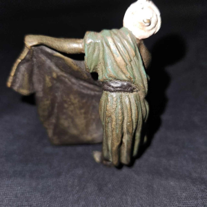 Vienna bronze The carpet merchant Orientalist sculpture after Franz Bergmann, Austria late 19th century