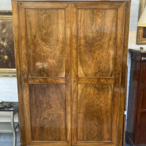 Walnut linen chest with a shiny patina, early 20th century