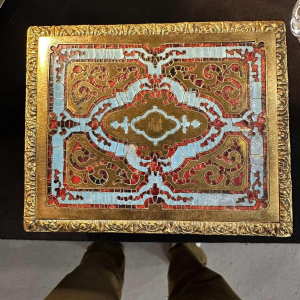 Théodore ANNEE, stamped enamelled perfume box, 19th c