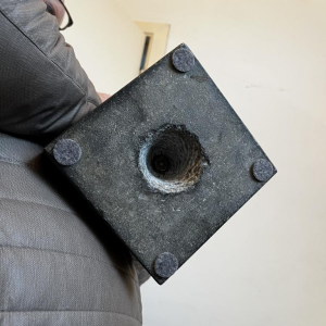 ROBERT DELNEST  Woman's face  sculpture portrait / bust in bronze 1961