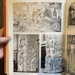 ROBERT DELNEST ' Gezicht vrouw ' sculptuur portret / buste in brons 1961