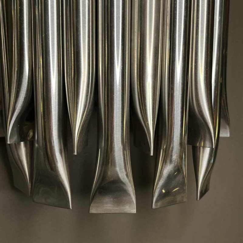 RAAK 'Concorde' paire d'appliques murales, type 'tubes d'orgue' en aluminium brosse´, ca 1970
